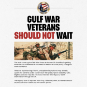 Gulf War veteran seeking recognition and VA disability benefits for chronic illness